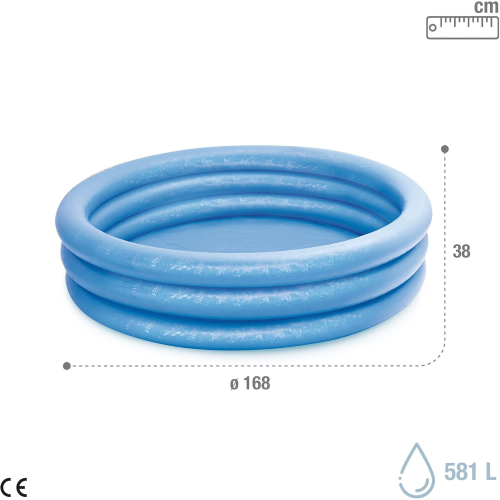 PISCINA - BLU CRYSTAL  3 ANELLI CM.168 X 46