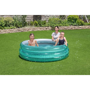 PISCINA - 3 ANELLI CM 170 X 53 BLU METALLICA