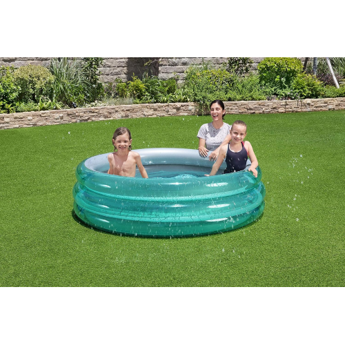 PISCINA - 3 ANELLI CM 170 X 53 BLU METALLICA