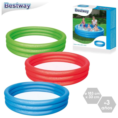 PISCINA - 3 ANELLI CM 183 X 33 T.UNITA EFF. GHIACCIO