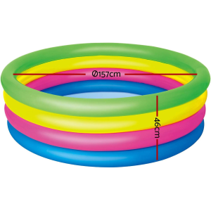 PISCINA - 4 ANELLI CM 157 X 46 COLOR