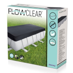 COPRIPISCINA RETTANG. CM 404 X 201 STEEL