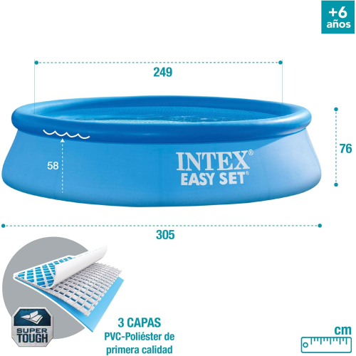 PISCINA - EASY CM 305 X 76  C/POMPA £IT