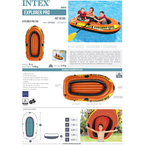 CANOTTO - EXPLORER 200 CM 196 X 102 X 33