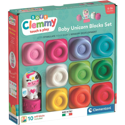 CLEMMY- BRICK SET PZ 10 UNICORNO