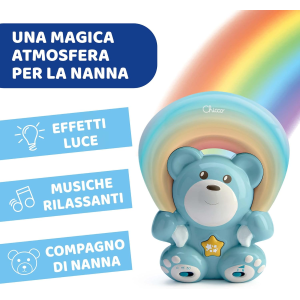 CHICCO - RANIBOW BEAR PRIETTORE ARCOBALENO AZZURRO