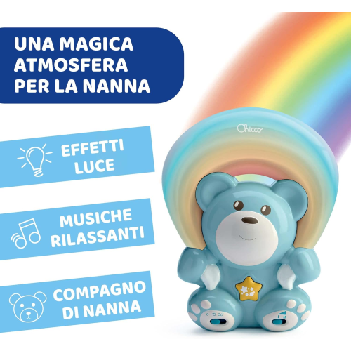 CHICCO - RANIBOW BEAR PRIETTORE ARCOBALENO AZZURRO