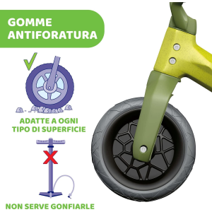 CHICCO - BICI BALANCE TRIKE ECO PLASTIC - GREEN