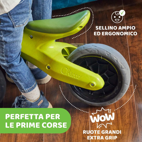 CHICCO - BICI BALANCE TRIKE ECO PLASTIC - GREEN
