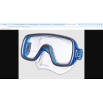 MASCHERA  SUB GEO SFX TRASP.  BLU
