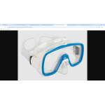MASCHERA  SUB DOMINO SFX TRASP.  BLU