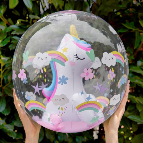 SUN- PALLA DA SPIAGGIA GONGIABILE UNICORN