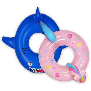 SUN- CIAMBELLA GONFIABILE PER PISCINA SHARK
