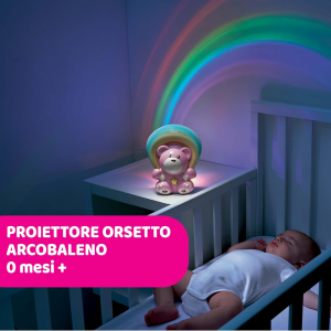 CHICCO - RANIBOW BEAR PRIETTORE ARCOBALENO ROSA