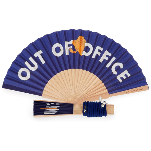 SUN- VENTAGLIO PIEGHEVOLE QUE CALOR OUT OF OFFICE