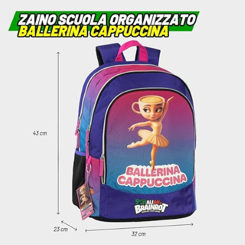 ZAINO - ORG. SKIFIDOL ITALIAN BRAINROT BALLERINA 