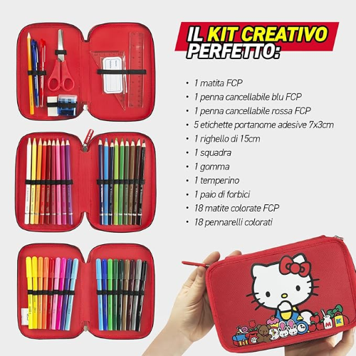 AST. 3 ZIP  HELLO KITTY