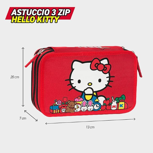 AST. 3 ZIP  HELLO KITTY