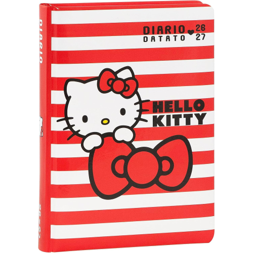 DIARIO - SUPERDIARIO STD DATATO STRIPES HELLO KITTY