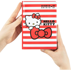 DIARIO - SUPERDIARIO STD DATATO STRIPES HELLO KITTY