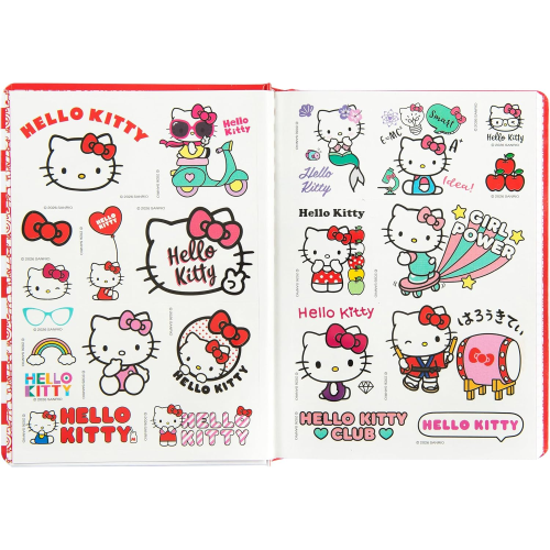 DIARIO - SUPERDIARIO STD DATATO STRIPES HELLO KITTY