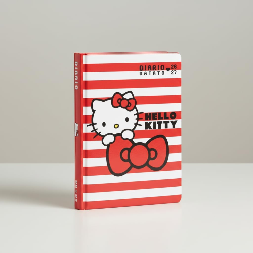DIARIO - SUPERDIARIO STD DATATO STRIPES HELLO KITTY