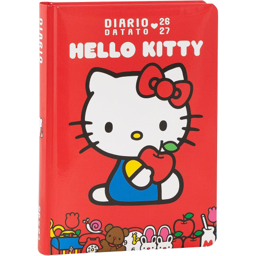 DIARIO - SUPERDIARIO STD DATATO RED HELLO KITTY