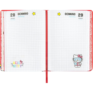 DIARIO - SUPERDIARIO STD DATATO RED HELLO KITTY