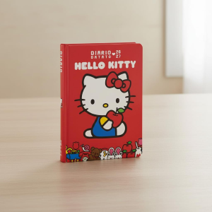 DIARIO - SUPERDIARIO STD DATATO RED HELLO KITTY