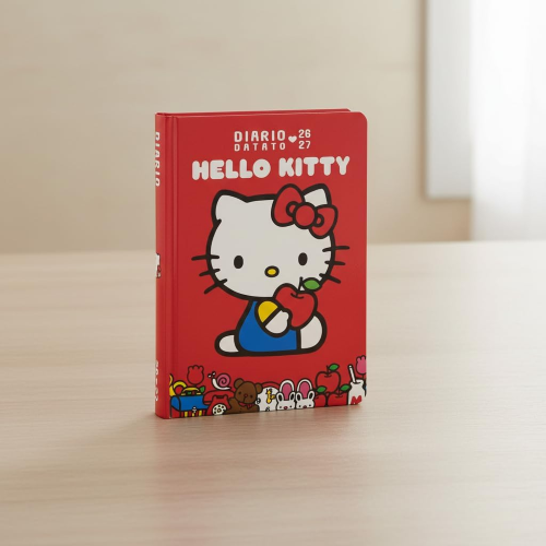 DIARIO - SUPERDIARIO STD DATATO RED HELLO KITTY