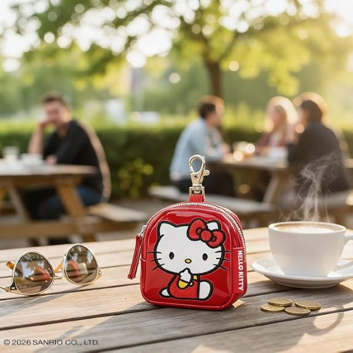 P.MONETE- HELLO KITTY ROSSO LEISURE C/MOSCHETTONE