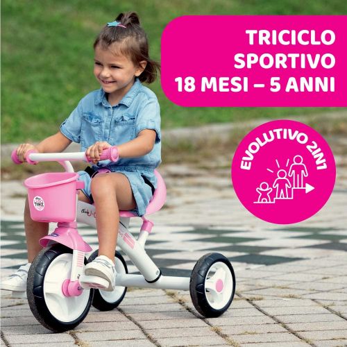 TRICICLO - CHICCO U-GO 2 IN 1 ROSA