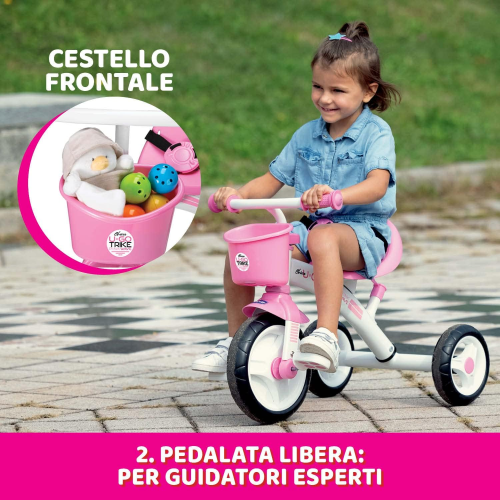 TRICICLO - CHICCO U-GO 2 IN 1 ROSA