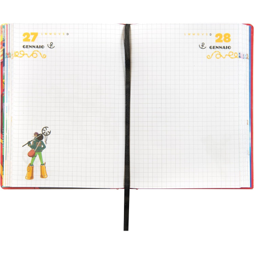 DIARIO STD 12M STD ROSSO ONE PIECE