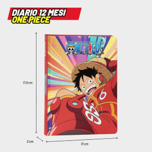 DIARIO STD 12M STD ROSSO ONE PIECE
