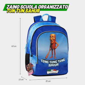 ZAINO - ORG. SKIFIDOL ITALIAN BRAINROT TUNG TUNG 
