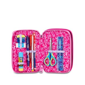 AST. 3 ZIP 3D SJ GANG SOFT POUCH GIRL