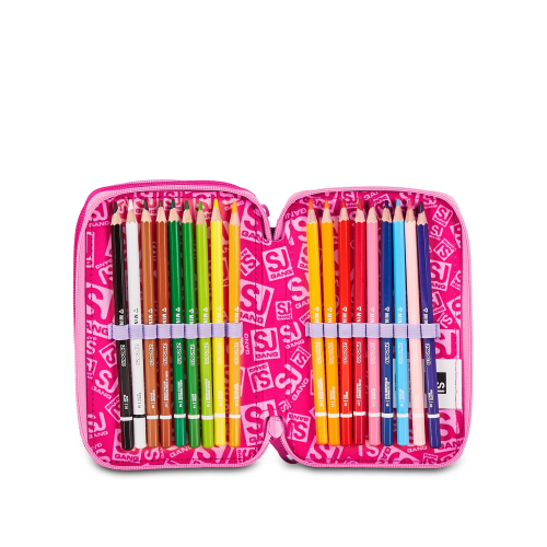 AST. 3 ZIP 3D SJ GANG SOFT POUCH GIRL