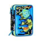 AST. 3 ZIP 3D SJ GANG SOFT POUCH BOY