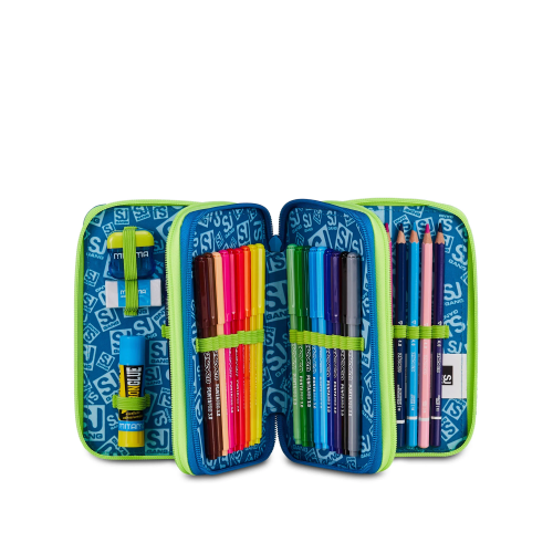 AST. 3 ZIP 3D SJ GANG SOFT POUCH BOY