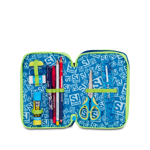 AST. 3 ZIP 3D SJ GANG SOFT POUCH BOY