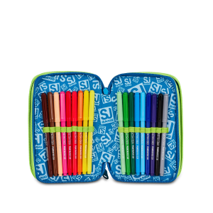 AST. 3 ZIP 3D SJ GANG SOFT POUCH BOY