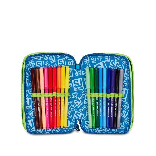 AST. 3 ZIP 3D SJ GANG SOFT POUCH BOY
