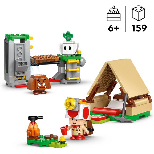 M.BROSS LEGO - MARIO KART IN CAMPEGGIO CON CAPITAN TOAD
