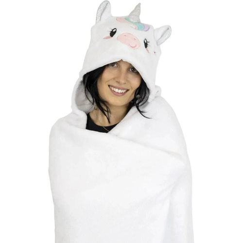 COPERTA CON CAPPUCCIO - UNICORNO