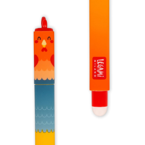 SET OF 04 ERASABLE GEL PENS- COW-PIGGY-DONKEY-ROOSTER