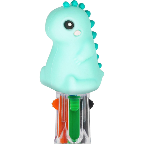 MINI 4 COLOURS BALLPOINT PEN- MINI MAGIC RAINBOW- DINO