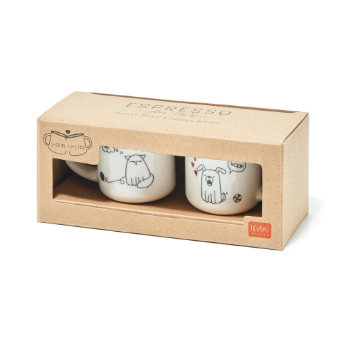 TAZZA - ESPRESSO FOR TWO LEGAMI DOG AND CAT