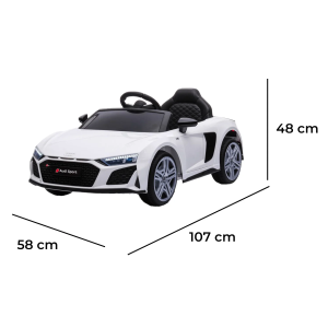 AUTO EL- 12V AUDI R8 SPIDER - BIANCO