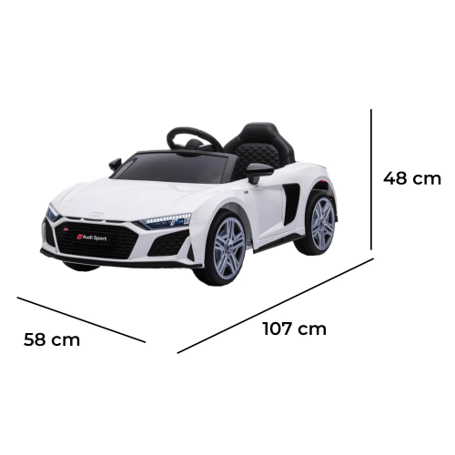 AUTO EL- 12V AUDI R8 SPIDER - BIANCO